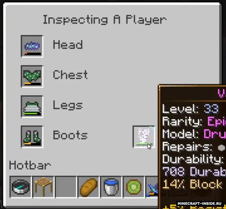 Inspect Player — Minecraft mod, rasm 2