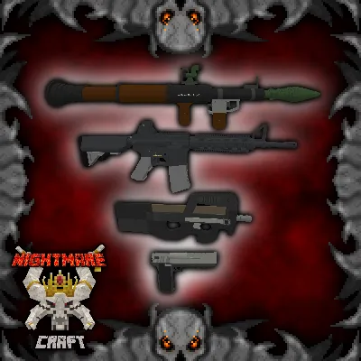 Nightmare Craft: Guns & Explosives — Minecraft mod, rasm 1