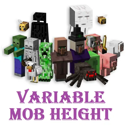 Variable Mob Height — Minecraft mod, rasm 1
