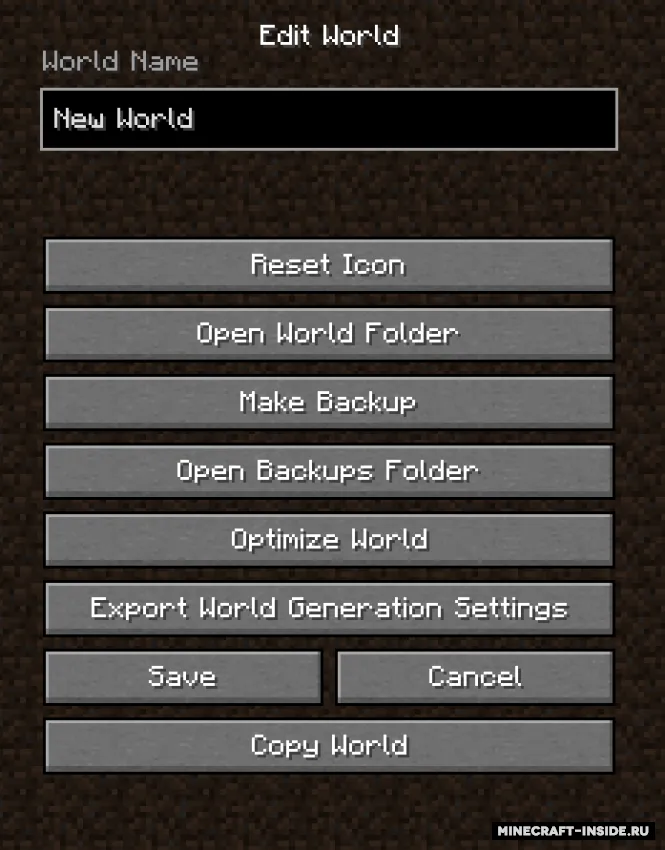 CopyWorld — Minecraft mod, rasm 2