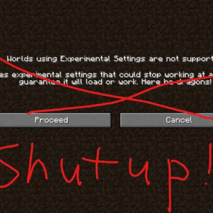 Shutup Experimental Settings! — Minecraft mod, rasm 1