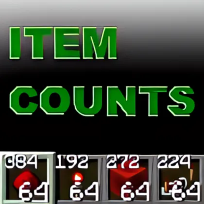 Item Counts — Minecraft mod, rasm 1
