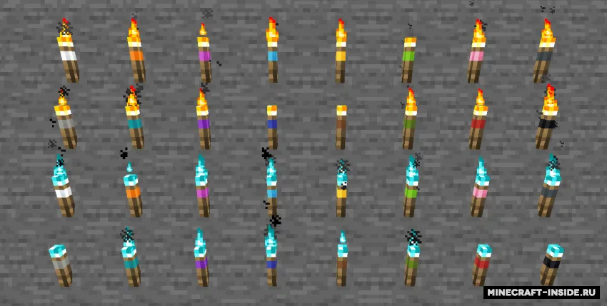 Banded Torches — Minecraft mod, rasm 2