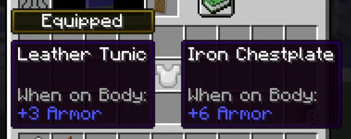 Equipment Compare — Minecraft mod, rasm 2