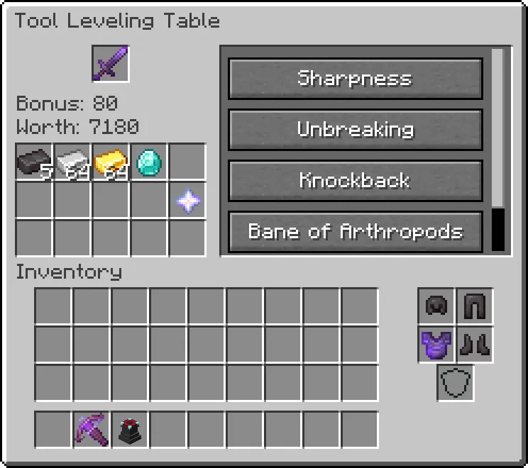Tool Leveling+ — Minecraft mod, rasm 2