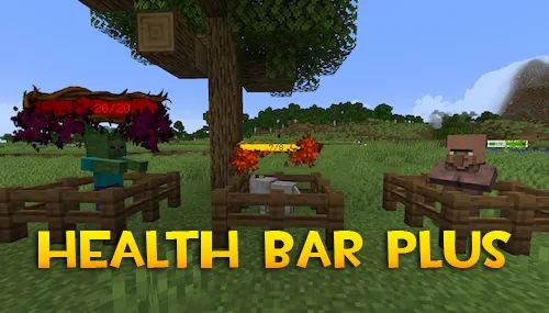 Health Bar Plus — Minecraft mod, rasm 1