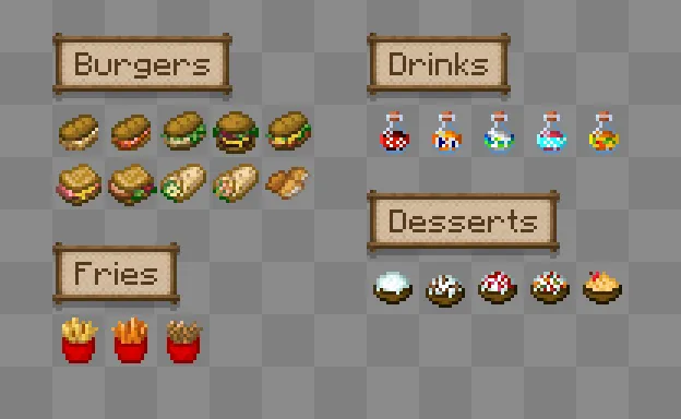 FastFood Delight — Minecraft mod, rasm 4