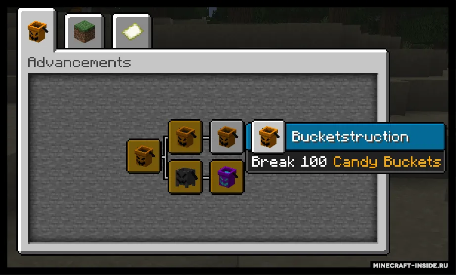 Halloween Candy Bucket — Minecraft mod, rasm 7