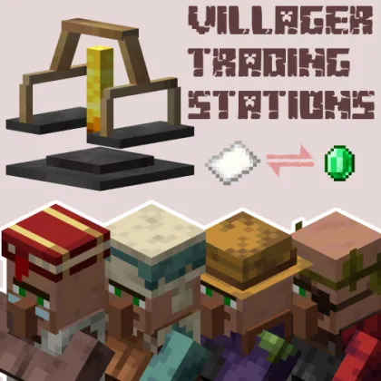 Villager Trading Station — Minecraft mod, rasm 1