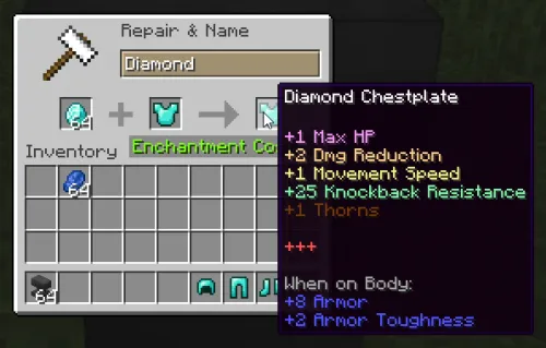 Spoorn Armor Attributes — Minecraft mod, rasm 1