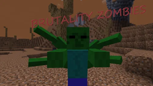 Brutality zombies — Minecraft mod, rasm 1