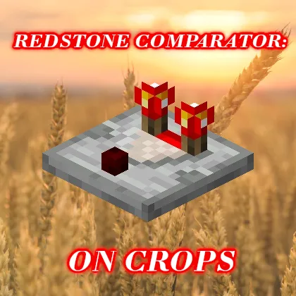 Redstone Comparator: On Crops — Minecraft mod, rasm 1