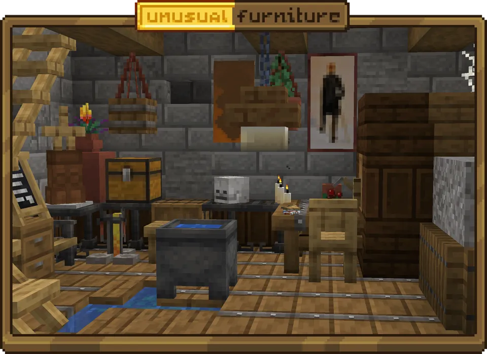 Unusual Furniture — Minecraft mod, rasm 2