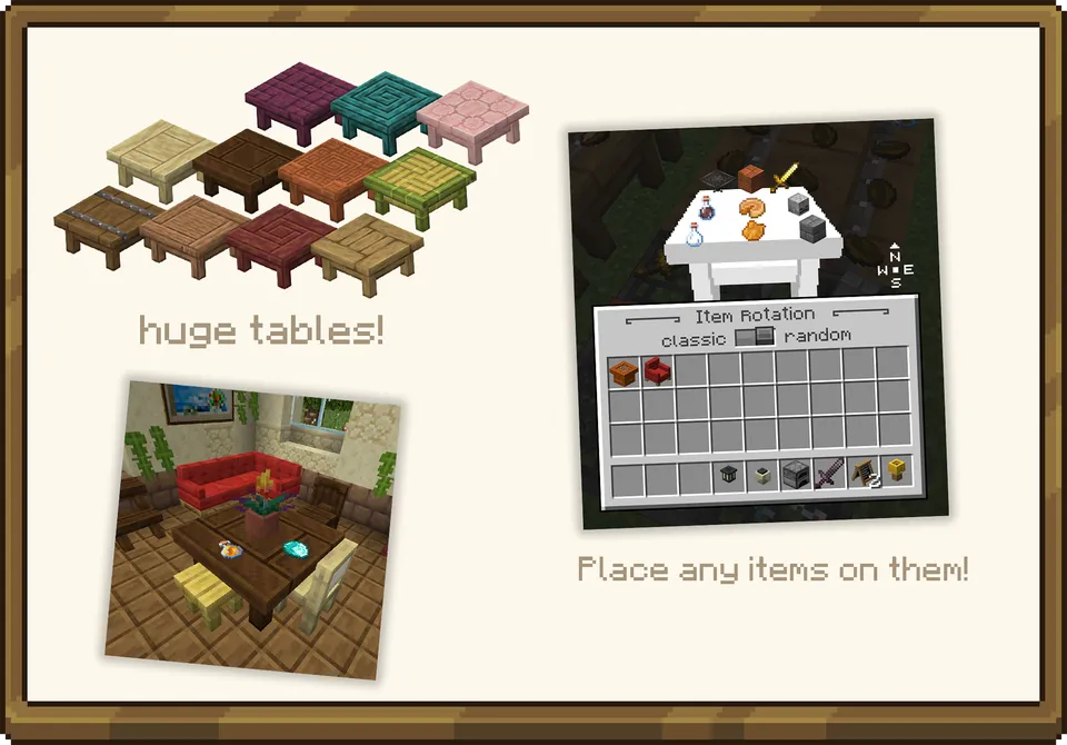 Unusual Furniture — Minecraft mod, rasm 7