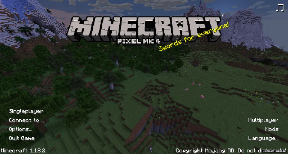Pixel MK Menu — Minecraft mod, rasm 2