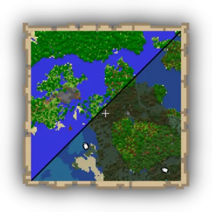 Accurate Maps — Minecraft mod, rasm 1