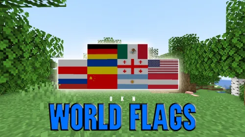 OKN World Flags — Minecraft mod, rasm 1