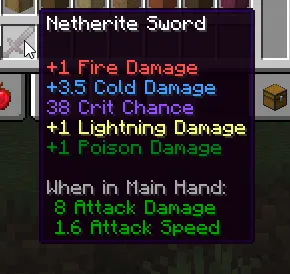 Spoorn Weapon Attributes — Minecraft mod, rasm 4