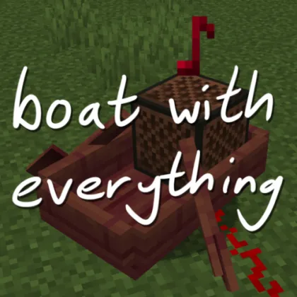 Boat with Everything — Minecraft mod, rasm 1