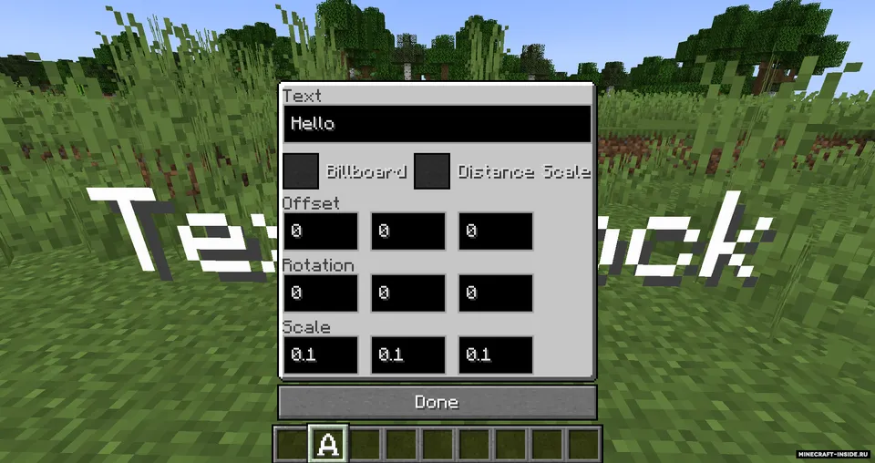 Text Block — Minecraft mod, rasm 2