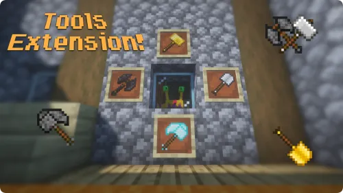 Spaxers & Vanilla Tools — Minecraft mod, rasm 1
