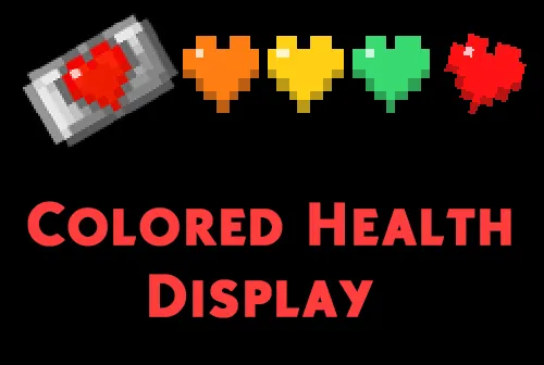Colored Health Display — Minecraft mod, rasm 1