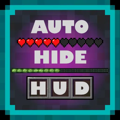 Auto Hide HUD — Minecraft mod, rasm 1