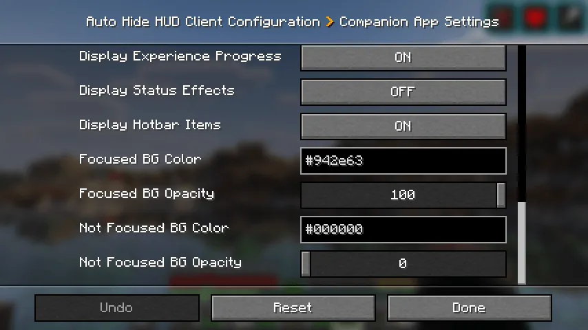 Auto Hide HUD — Minecraft mod, rasm 7