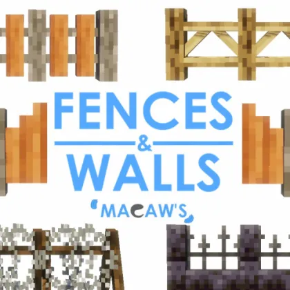 Macaw's Fences and Walls — Minecraft mod, rasm 1
