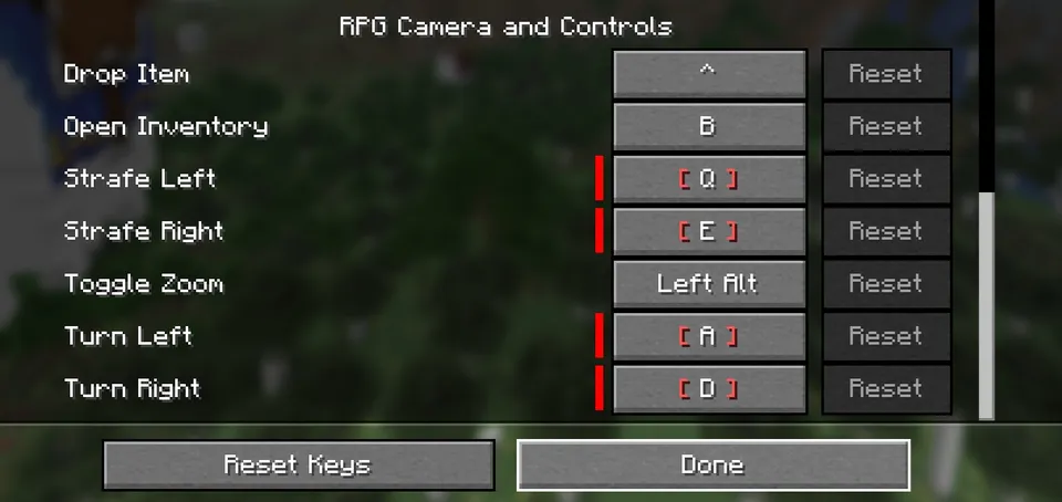 RPG Camera and Controls — Minecraft mod, rasm 2