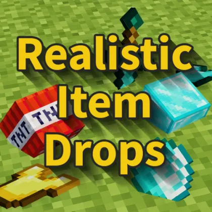 Realistic Item Drops — Minecraft mod, rasm 1