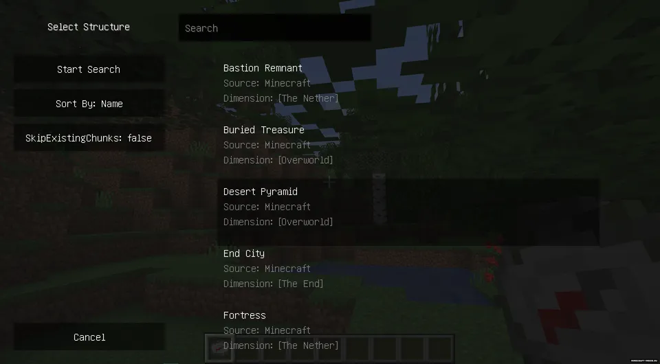 Structures' Compass — Minecraft mod, rasm 2