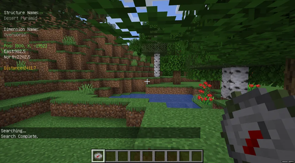Structures' Compass — Minecraft mod, rasm 3
