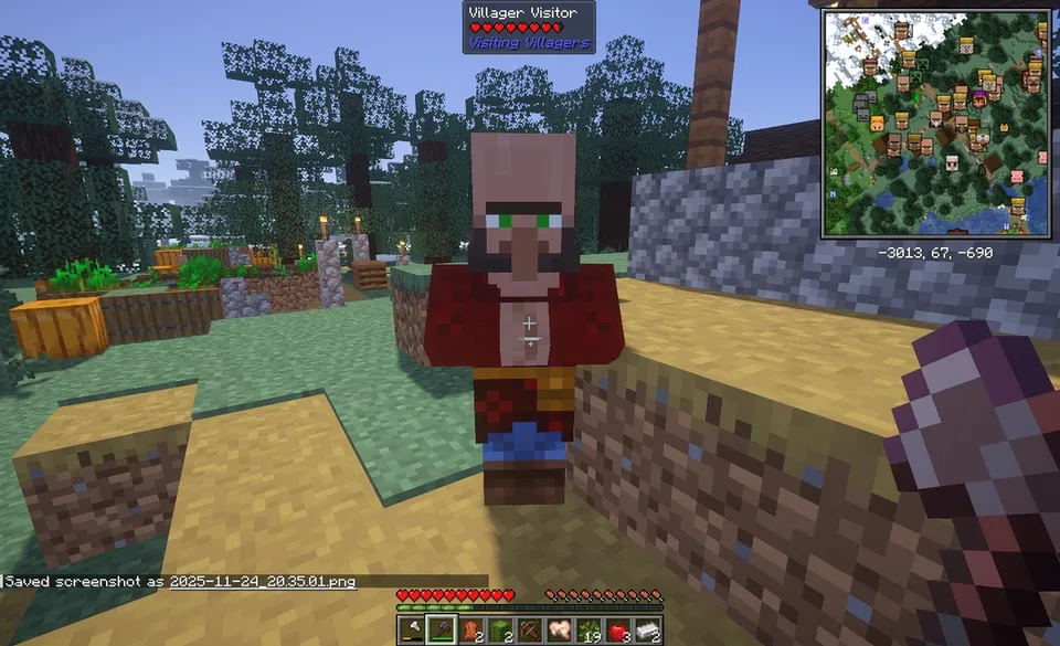 Visiting Villagers — Minecraft mod, rasm 4