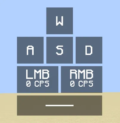 Keystrokes — Minecraft mod, rasm 1
