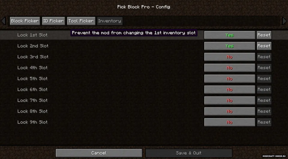 Pick Block Pro — Minecraft mod, rasm 2