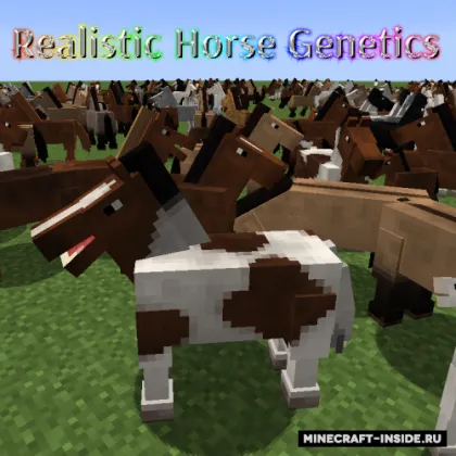 Realistic Horse Genetics — Minecraft mod, rasm 1