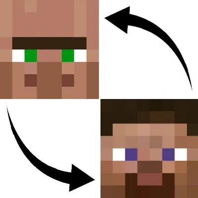 Custom Villager Skins — Minecraft mod, rasm 1