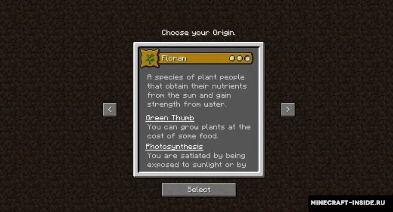 Extra Origins — Minecraft mod, rasm 5