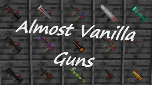 Almost Vanilla Guns — Minecraft mod, rasm 1
