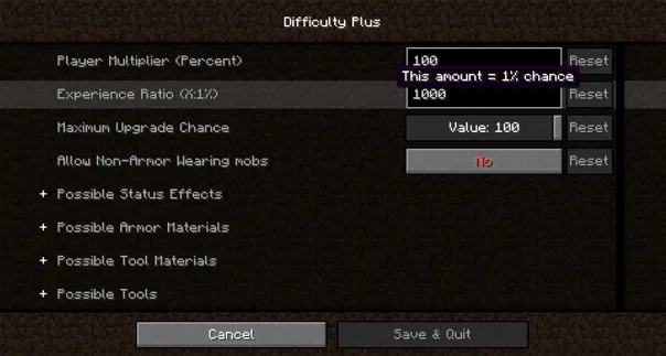 Difficulty+ — Minecraft mod, rasm 3