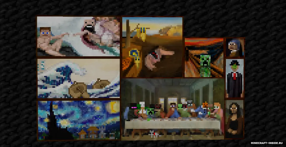 MC style paintings — Minecraft mod, rasm 2