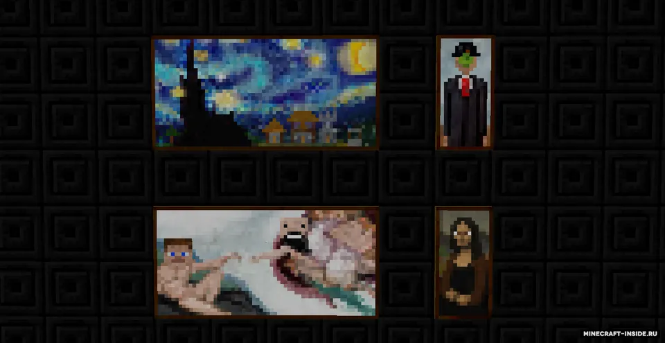MC style paintings — Minecraft mod, rasm 3