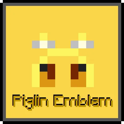 Piglin Emblem — Minecraft mod, rasm 1