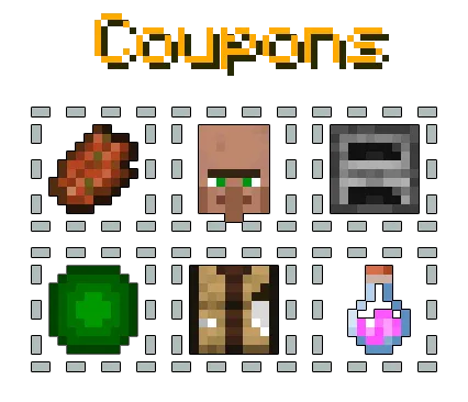 Coupons — Minecraft mod, rasm 1