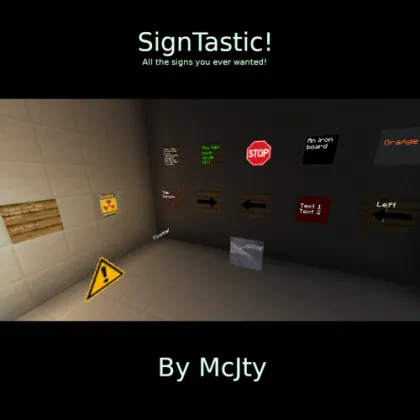 SignTastic — Minecraft mod, rasm 1