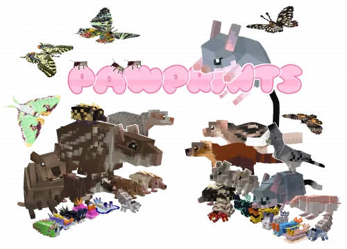 Pawprints — Minecraft mod, rasm 1
