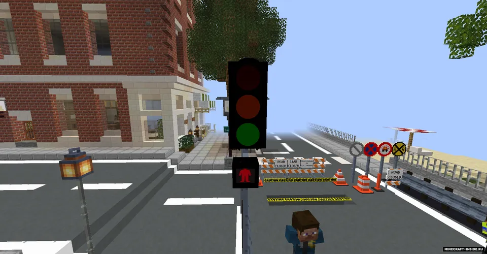 Teerth's Traffic control + Roads — Minecraft mod, rasm 3
