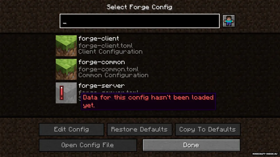 Config Menus for Forge — Minecraft mod, rasm 3