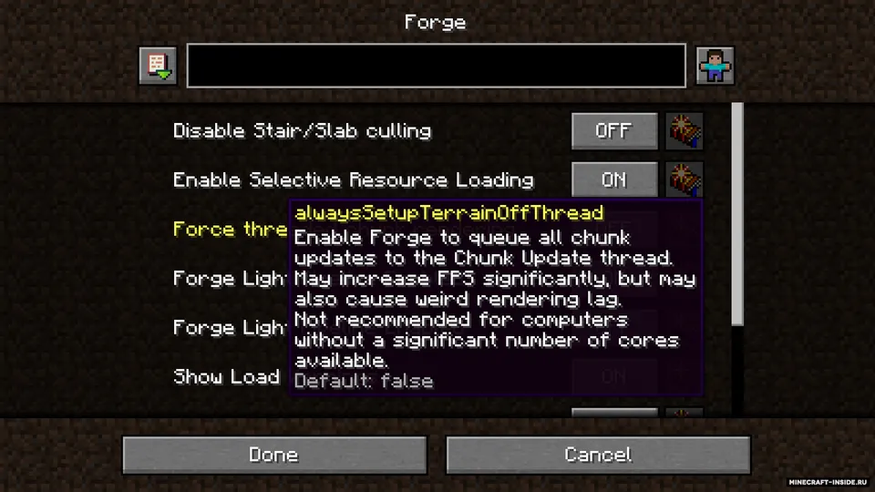 Config Menus for Forge — Minecraft mod, rasm 8